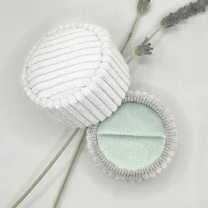 Alternative view of Corduroy Round Ring Box - Moonstone