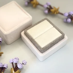 Alternative view of Ceremony Velvet Single Slot Square Ring Box